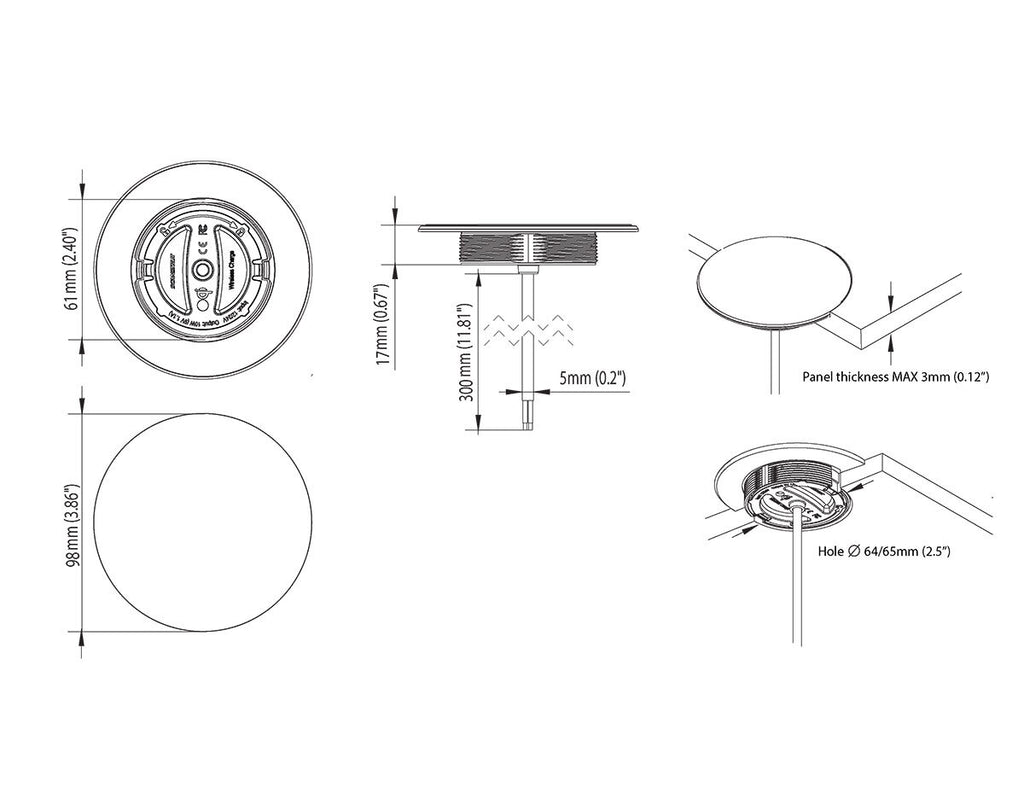ScanStrut ROKK Wireless Ph-Charger Sub 10W - view 2