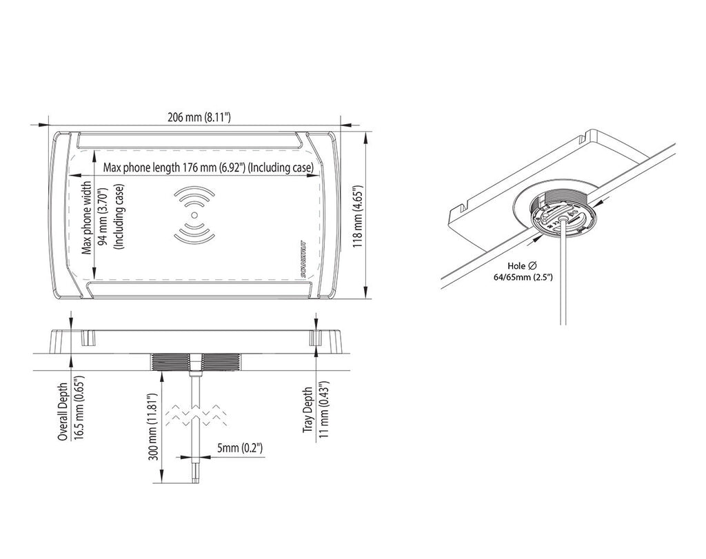ScanStrut ROKK Wireless Ph-Charger Catch 10W - view 2