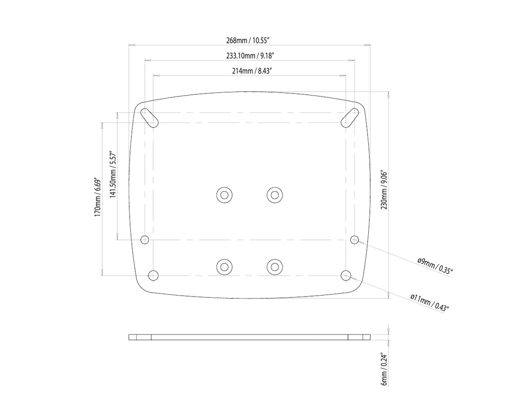 Radome Plate 1 for Modular DTP Sys - view 2