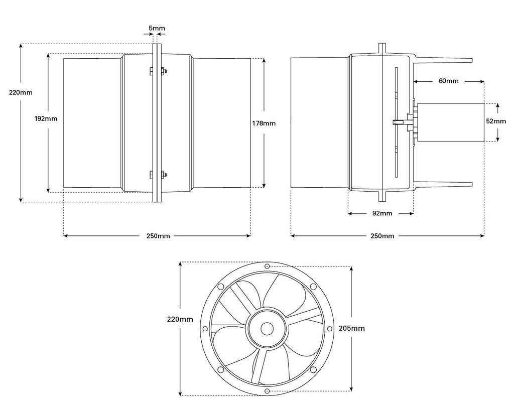 Inline Blower 24v. 1000 MCB - view 2
