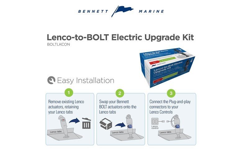 Lenco To Bennett Bolt Conversion Kit - view 2
