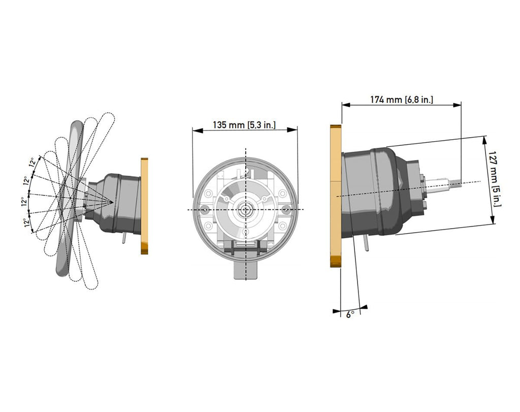 X52 Tilt Mount Kit for Tilt Helms - view 2