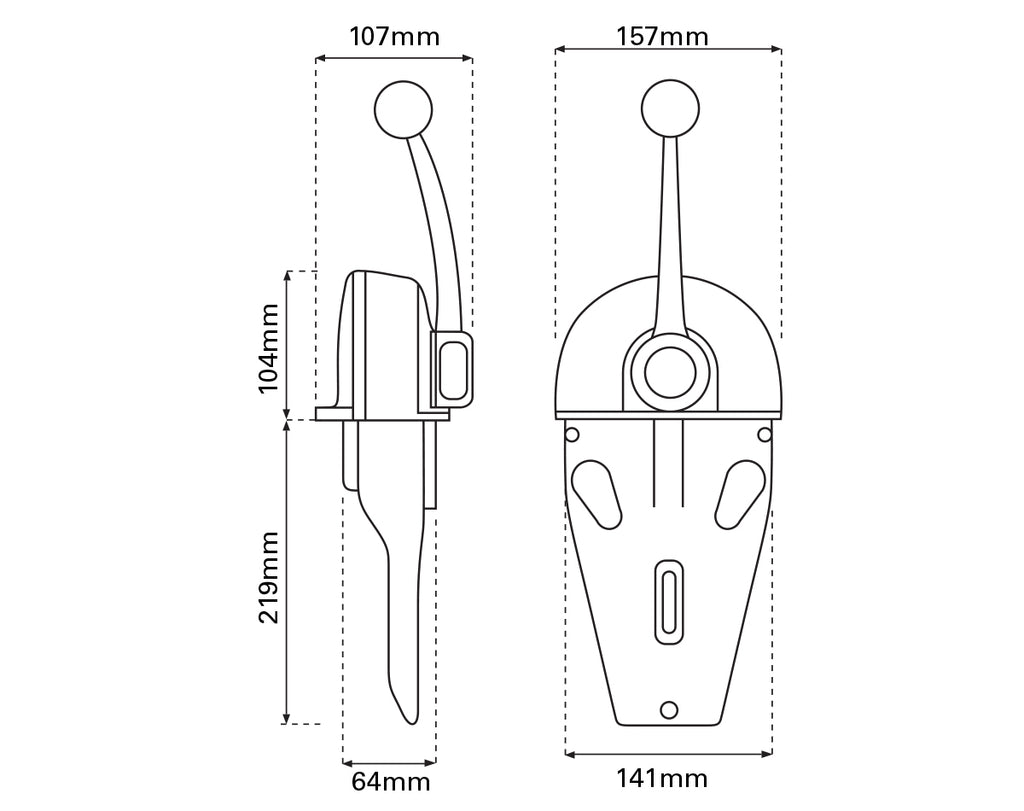 Control Top Mnt B103 Sgle Lvr - view 2