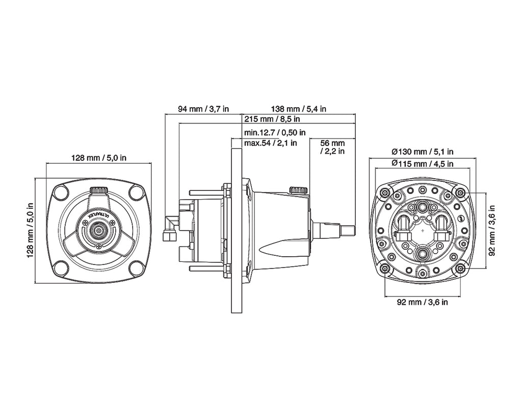 Helm Pump Front Mount UP18F - view 2
