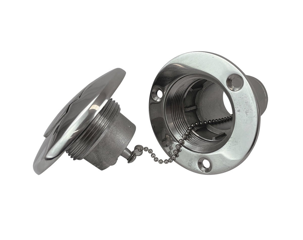Deck Filler Lockable w/Key S/S Fuel 50mm - view 4