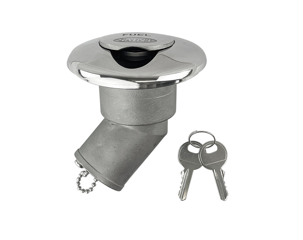 Deck Filler Angled Lockable S/S Fuel 38mm