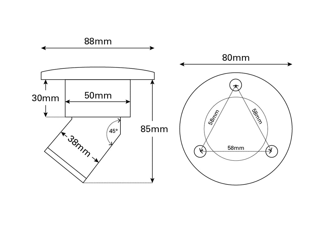 Deck Filler Angled Lockable S/S Fuel 38mm - view 2