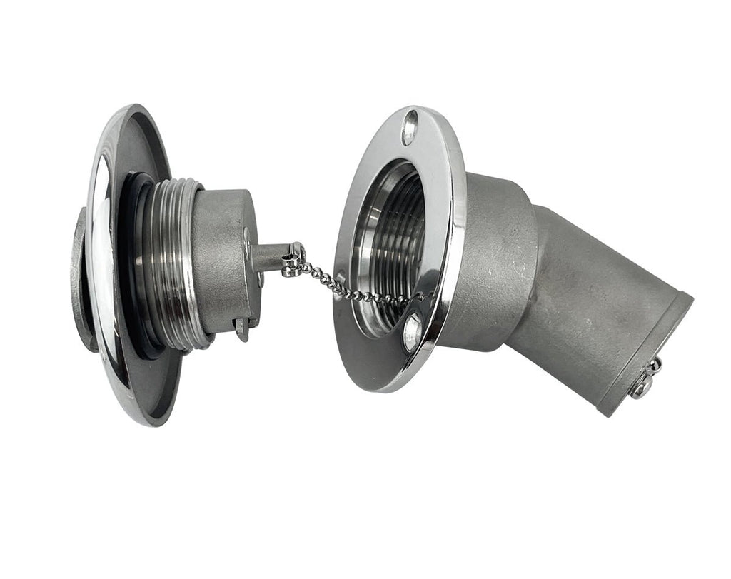 Deck Filler Angled Lockable S/S Fuel 38mm - view 4