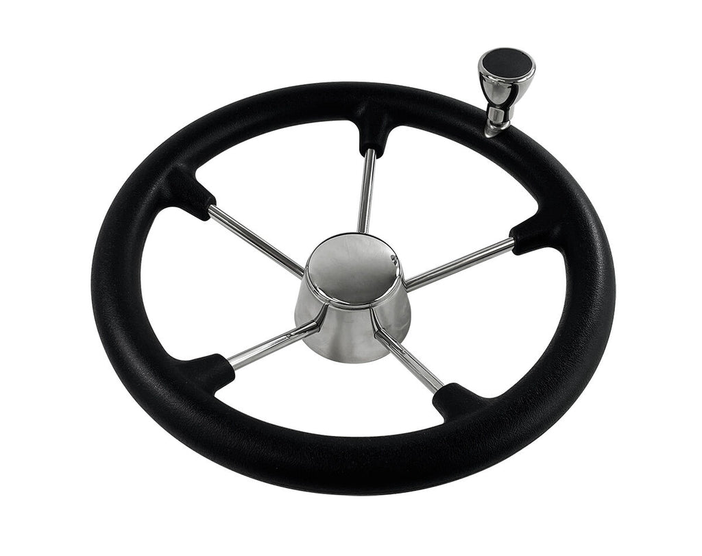 Steering Wheel 5 Spoke S/S Cap w/Knob 343mm - view 2