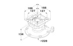 Seat Box Pedestal 135mm Tall w/Swivel Top - view 2