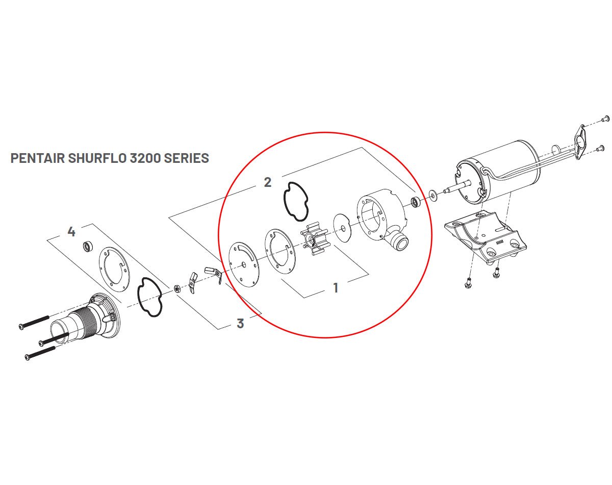 Impeller Housing Kit 3200 - view 2