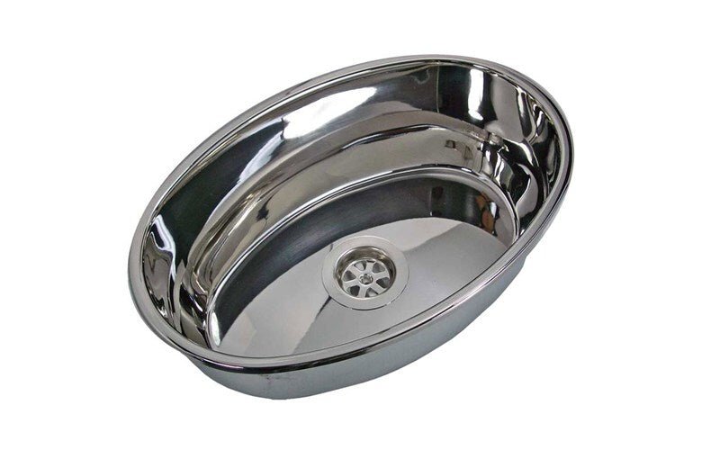 Sink S/S Oval 356x240x130mm