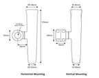 Rod Holder Clamp-On Adj 25 & 32mm Rail - view 2