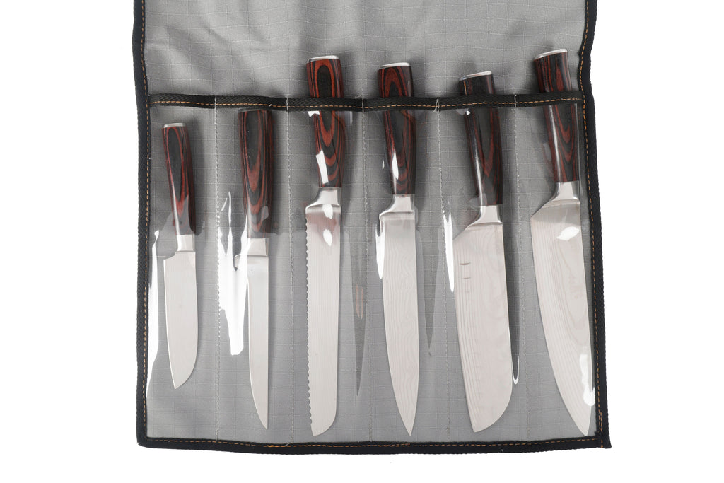 Wildtrak 6 Compartment 400gsm Ripstop Canvas Knife Wrap 45x42cm - view 12