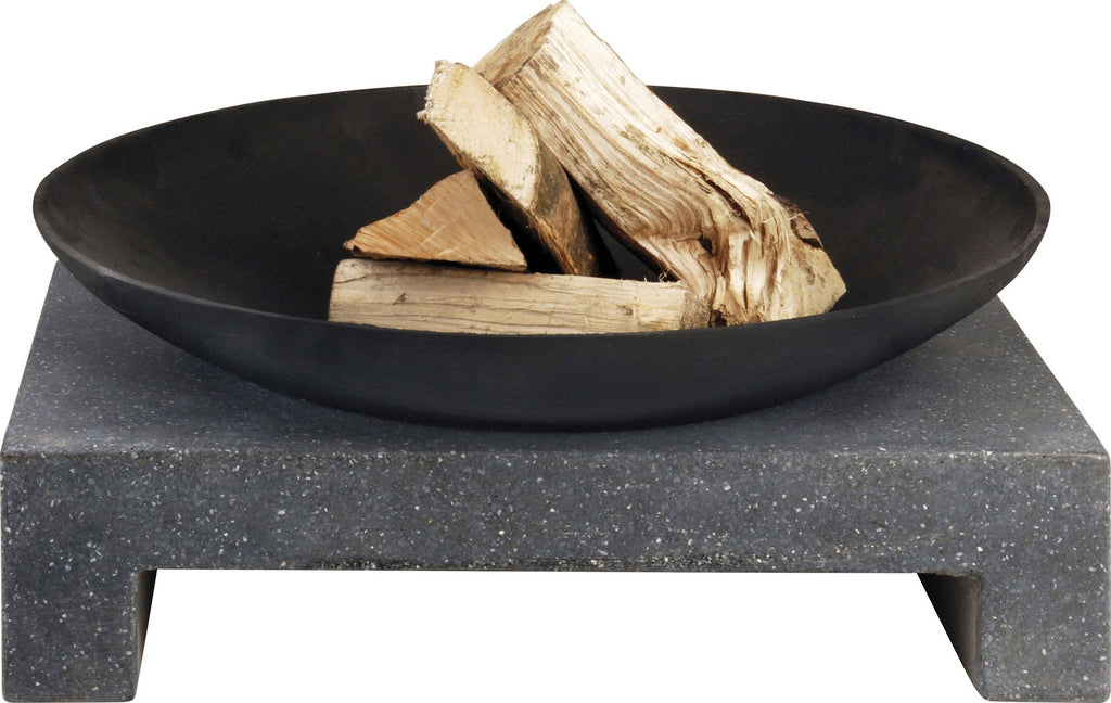 Ignite Heavy-duty Granito Square Stone Base Fire Pit/Planter with 59cm Bowl - view 5
