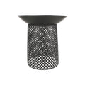 Ignite 56cm Black Steel Round Firepit Planter with Mesh Stand