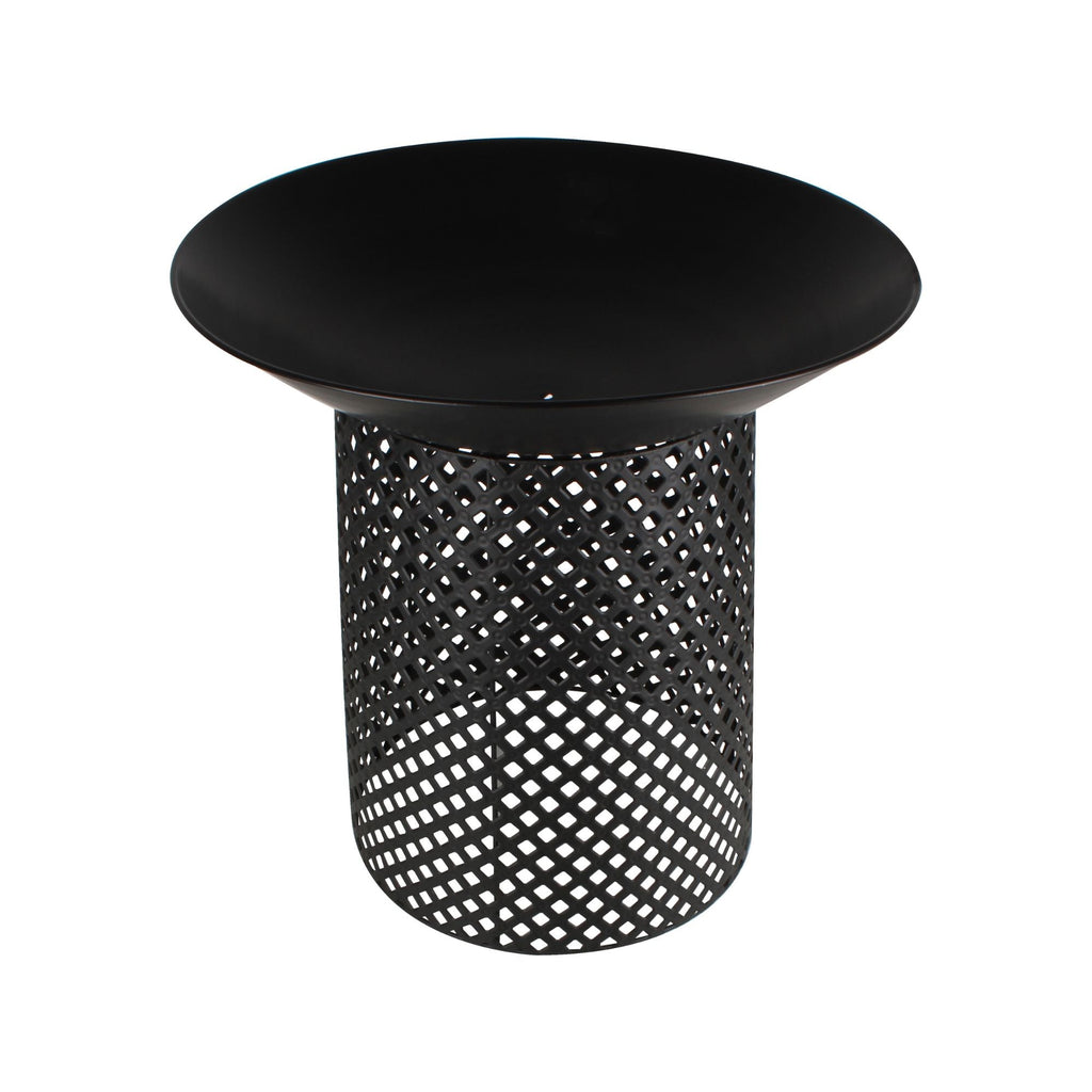 Ignite 56cm Black Steel Round Firepit Planter with Mesh Stand - view 5