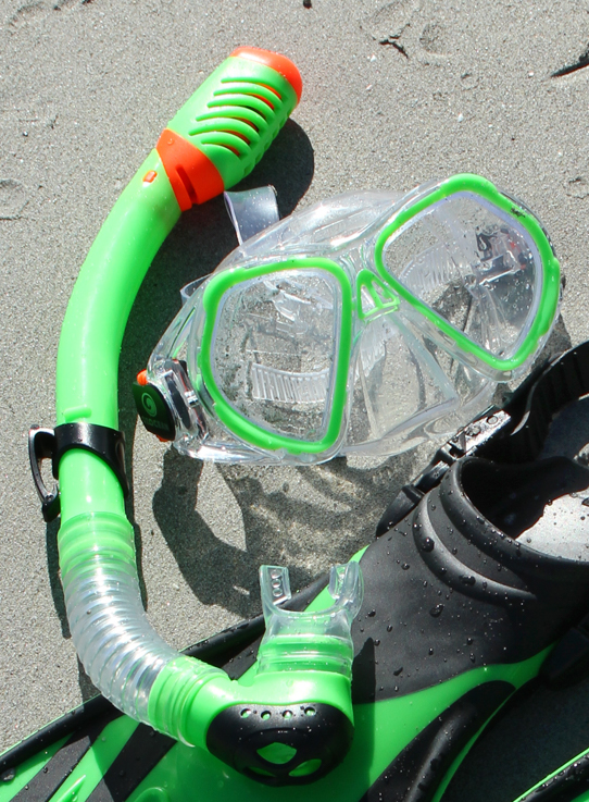 Keppel Kids Mask and Snorkel Set - Bright Green - view 2