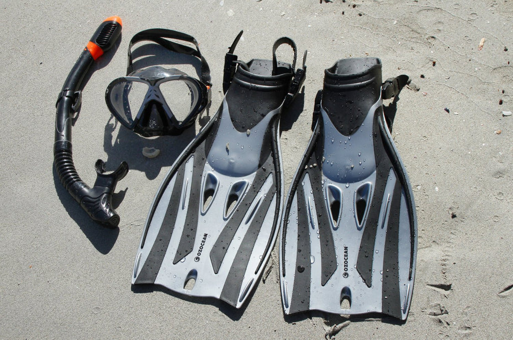 Rotto Adult Mask, Fin and Snorkel Set - Grey - view 6