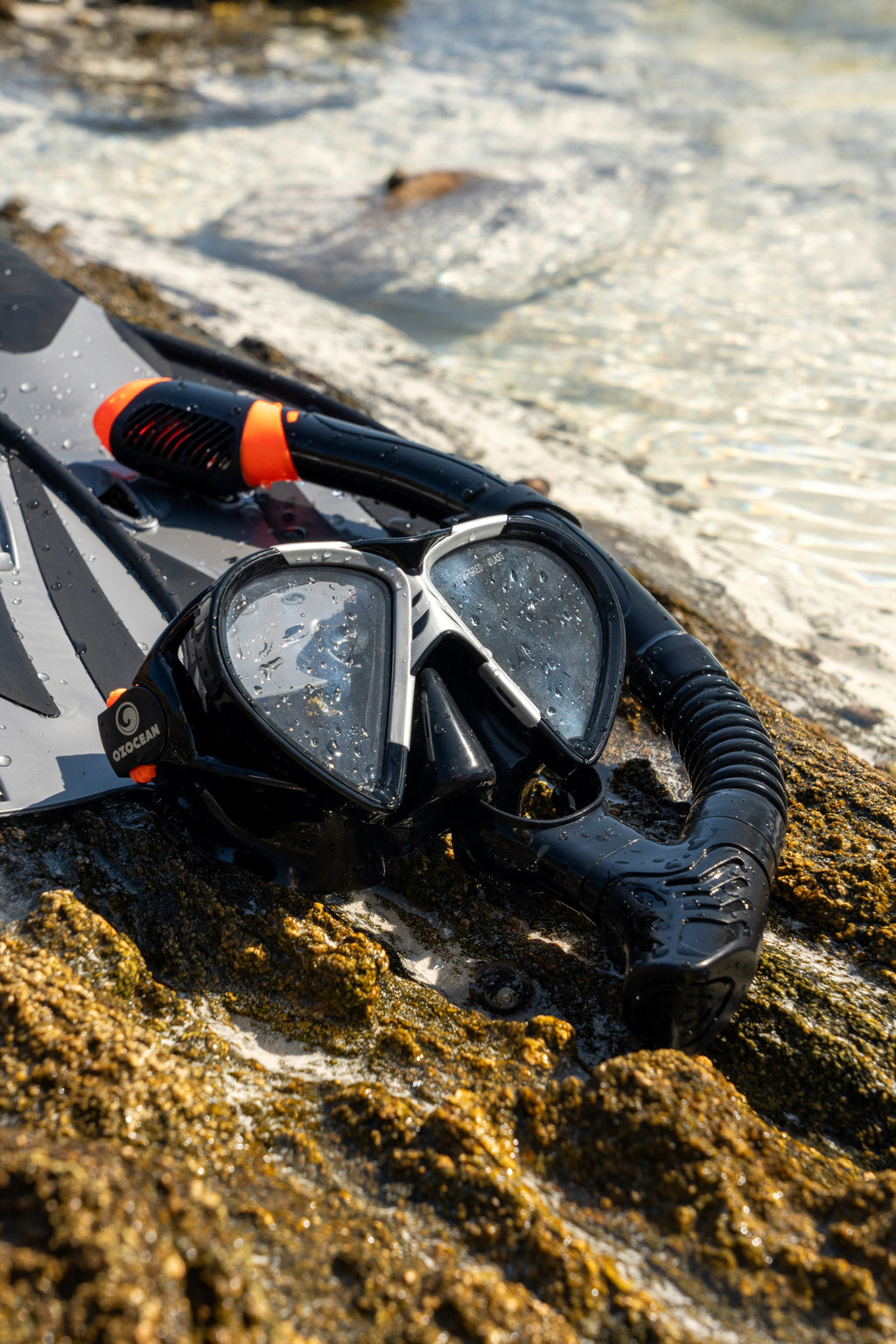 Rotto Adult Mask, Fin and Snorkel Set - Grey - view 4