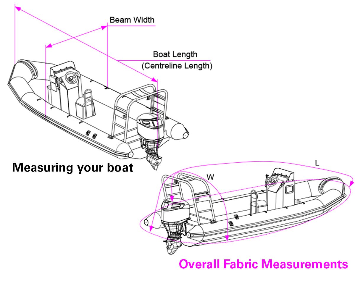 Rib Boat Storage Cover 5.4 - 5.6m - view 2