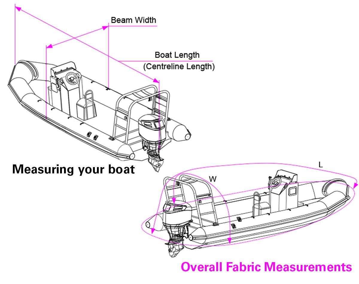 Rib Boat Towing Cover 6.8 - 7.1m - view 2