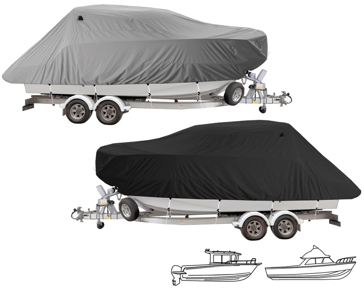 Pilot Cruiser Boat Cover Gry 9.0-10.0m