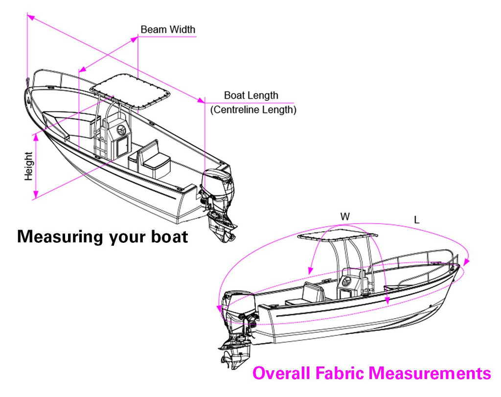 OceanSouth T-Top Boat Cover 6.8 - 7.2m - view 2