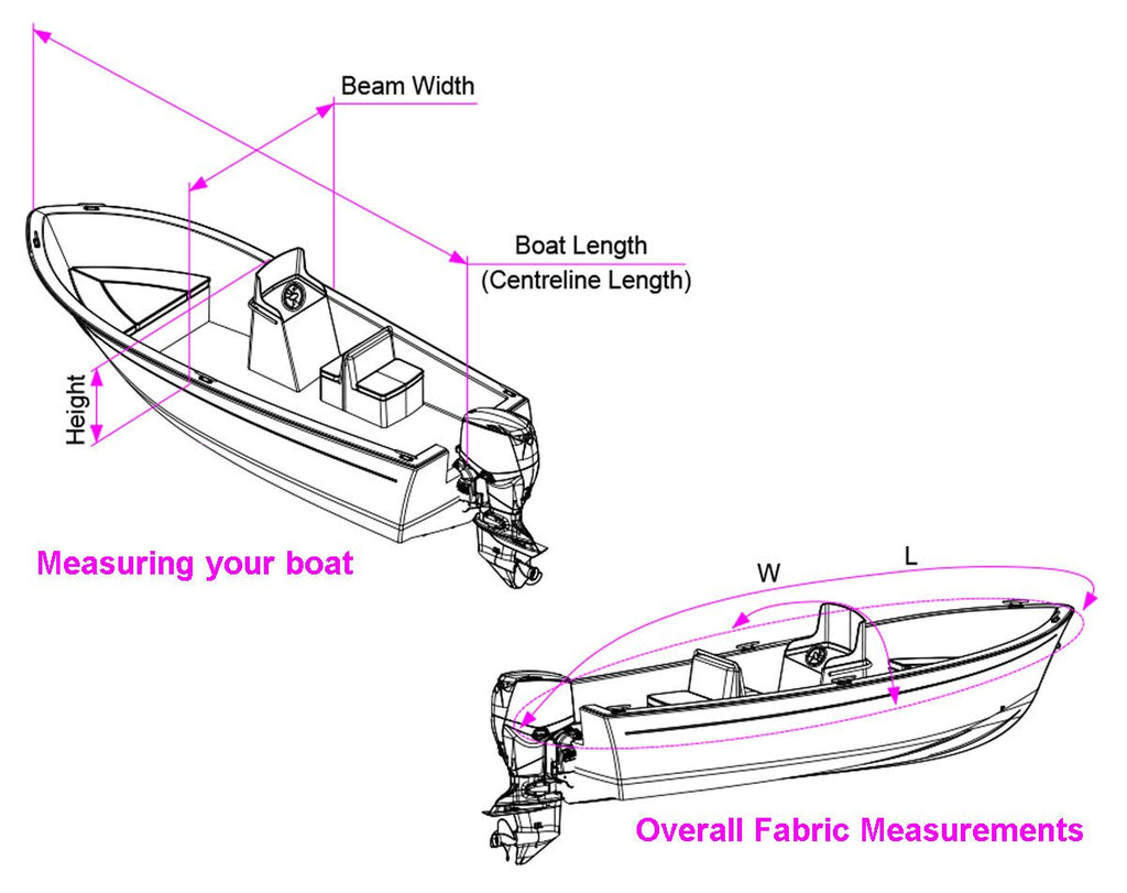 OceanSouth Side Console Storage & Towing Cover 5.0m -5.3m - view 2