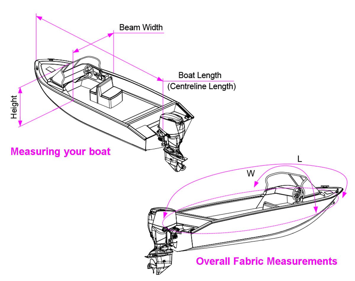 OceanSouth Runabout Boat Storage & Towing Cover 5.3m - 5.6m - view 2