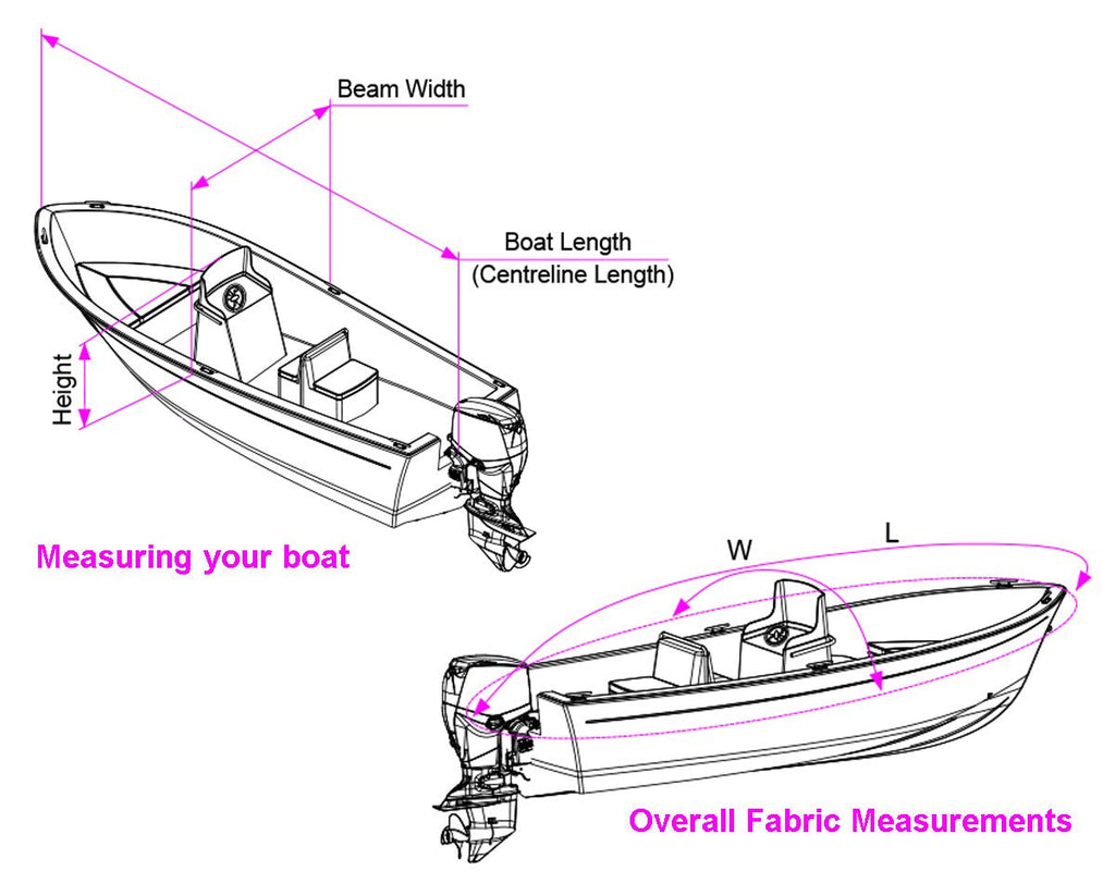 OceanSouth Centre Console Storage & Towing Cover 5.0m - 5.3m - view 2