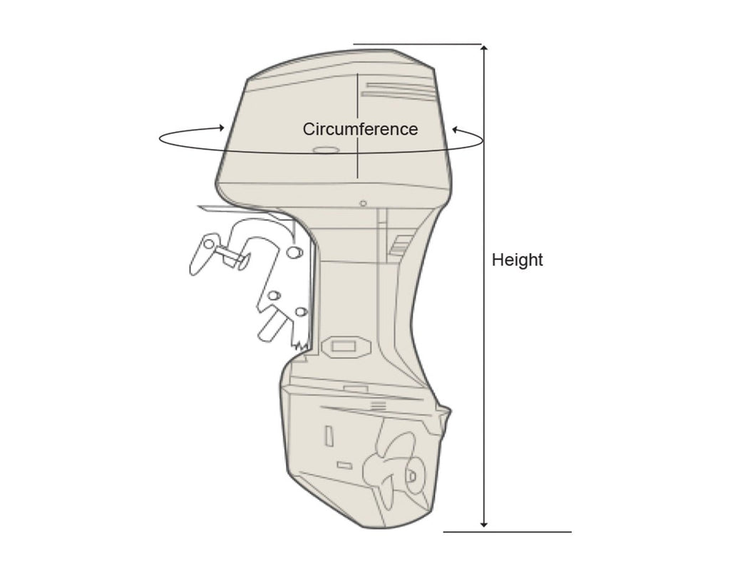 OceanSouth Full Outboard Cover 200-300hp Long Leg (30'') - view 2