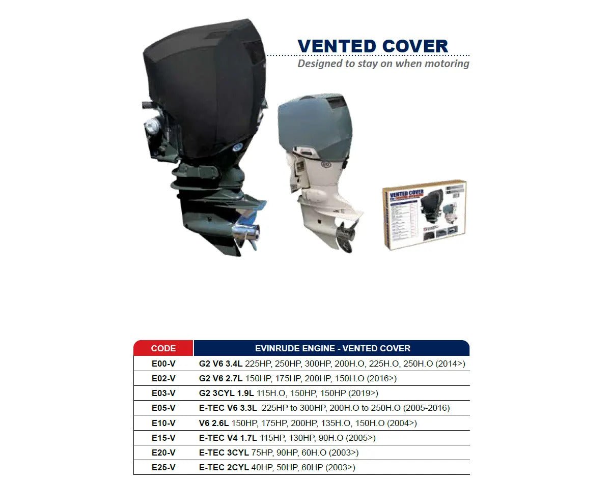 OceanSouth Evinrude Vented Cover G2 V6 2.7L (150hp-200hp) - view 2