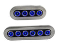 Switch Panel S/S Wproof On/Off Bl-LED 6-Btn