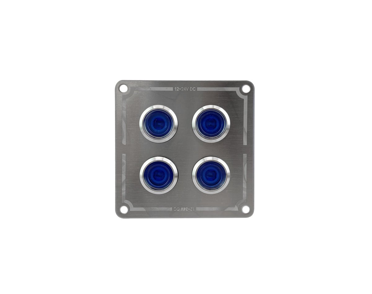 Switch Panel S/S On/Off Blue-LED 6-Btn - view 4