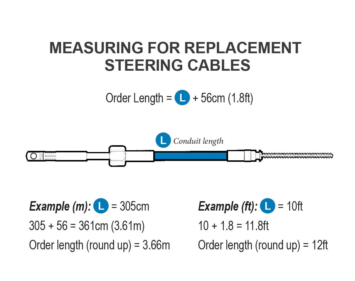 Steering Cable 6ft (1.85m) - view 3
