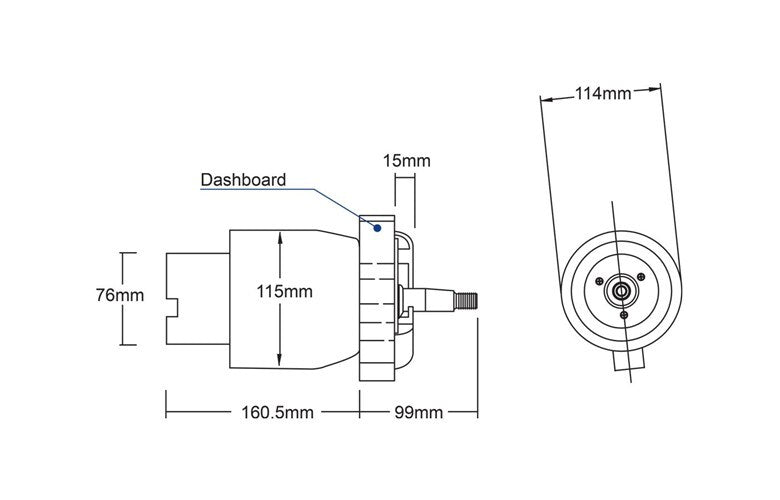 Helm Pump Rear Mount UP39R - view 2