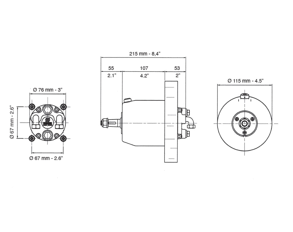 Helm Pump Front Mount UP33F - view 2