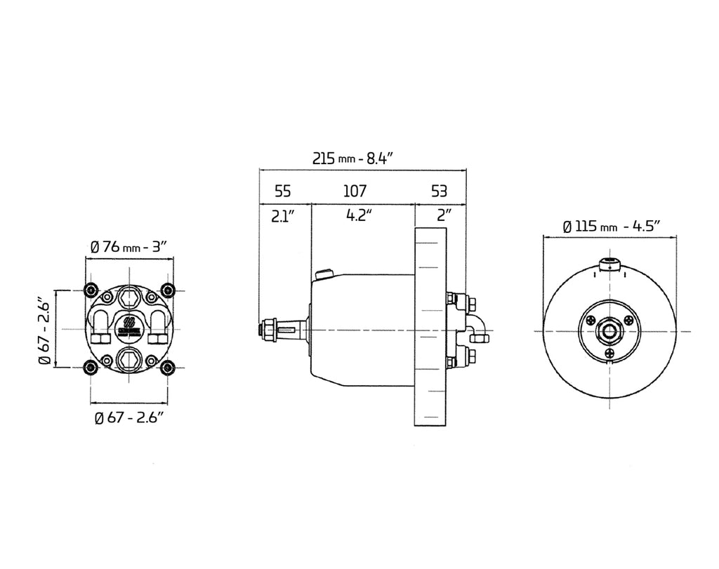 Helm Pump Front Mount UP39F-SVS 1500PSI - view 2