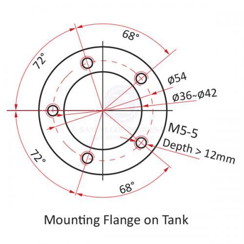Tank Level Sender S5 240-33 Ohms 400mm KUS - view 5
