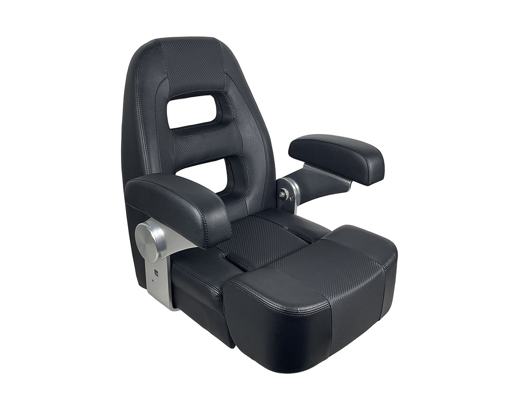 Seat HM58 Flip-Up Smooth Blk/ Carb. Blk - view 7