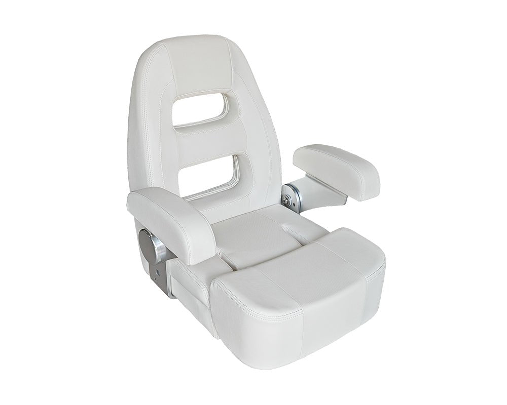 Seat HM58 Flip-UP LG Wht/ Blk Text Fab - view 5