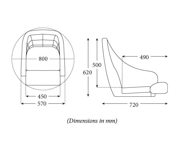 Seat Ocean51 Flip-Up MidGry/Dk Gr - view 6