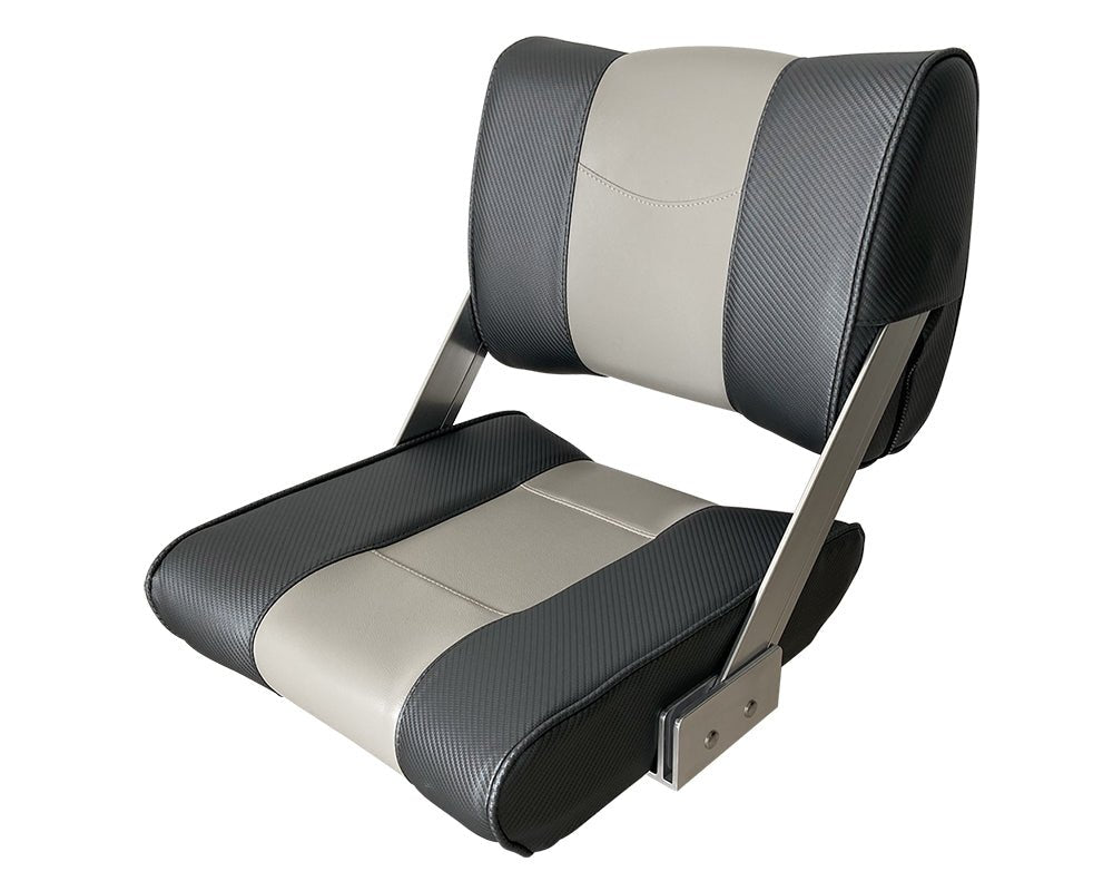 Seat ST45 Flip Back Dk Bl/Dk Bl Piping - view 5