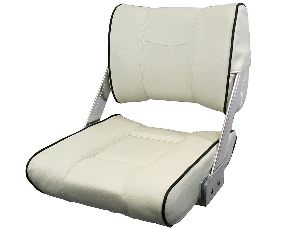Seat ST45 Flip Back Dk Bl/Dk Bl Piping - view 3