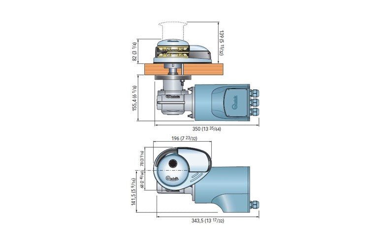 Windlass DP2 1000w 12v 8mm - view 3