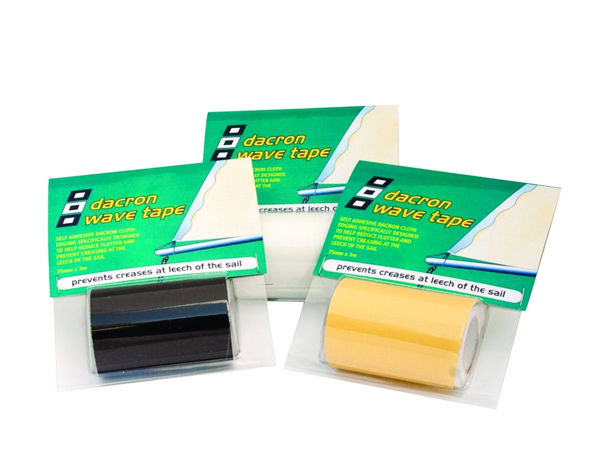 Dacron Wave Tape White 75mm x 3M