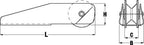 VETUS Bow Roller Fixed #3: for anchor rode's up to 13mm (1/2") chain P104334 - view 2
