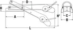 VETUS Extendable Self-Launching Hinged Bow roller  P104340 - view 2