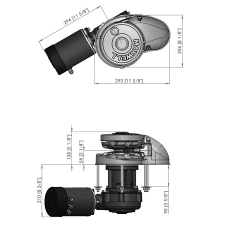 VETUS RC12-10, 24V, 1200W 90TDC CW Chainwheel Only P104901 - view 2